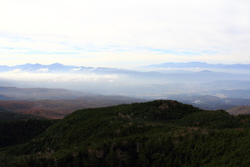 八ヶ岳北横岳山頂からの景色