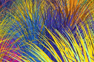 Panele Szklane Podświetlane  kolorowy peeling 3d ilustracja