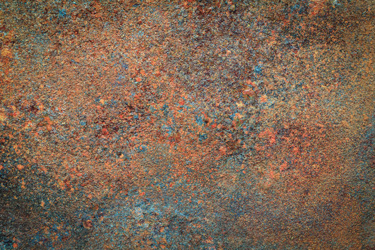Rusty metal texture or rusty metal background. Grunge retro vintage of rusty metal plate for design with copy space for text or image. © phanthit malisuwan