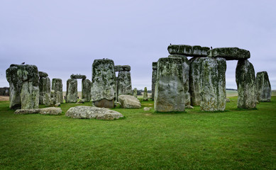 Stonehenge. Neolithic and Bronze Age monuments in England.
