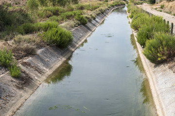 Fototapeta na wymiar Irrigation canal