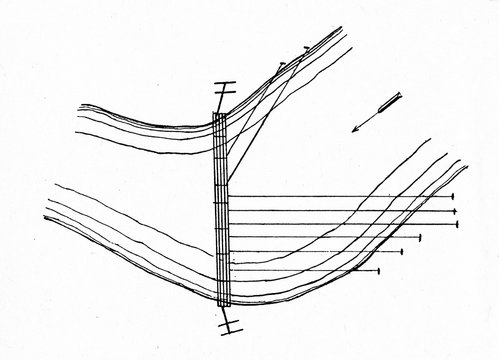 Stationary log boom