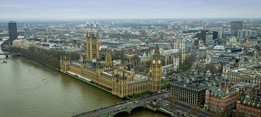 Fototapeta premium The river Thames and London cityscape, England,UK 