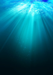 Naklejka premium underwater background, over light 