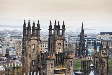 View over Edinburgh, Scotland, UK.
