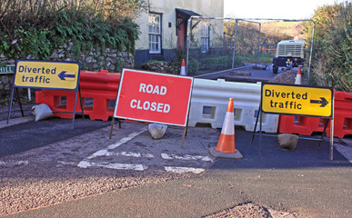 Roadworks diversion