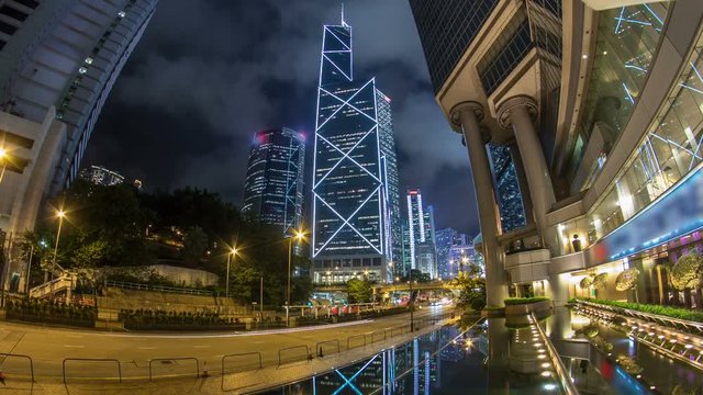 The Hong Kong Corporate Buildings night timelapse