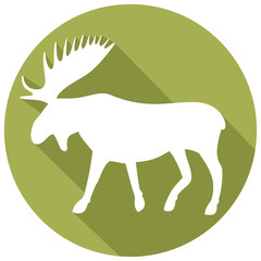 moose flat icon