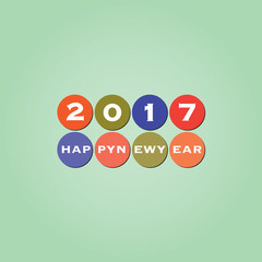  New Year Card Background, Creative Design - 2017