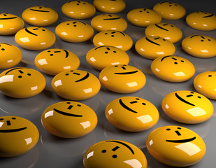 Happiness, 3d rendering