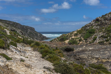 The colorful coast of Kangaroo island in Australia