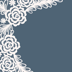 Template frame  design for card.