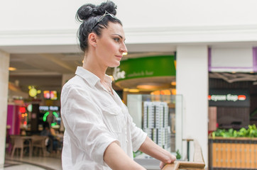 Young woman in the shopping mall