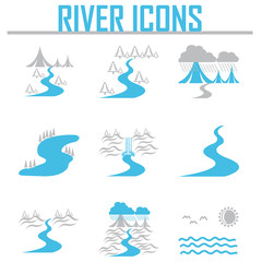 River  and Landscape icons