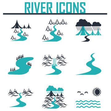 River  and Landscape icons