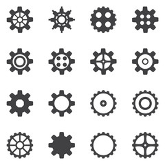 Gear icon set