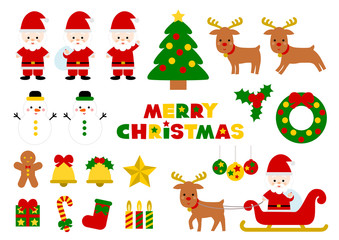 クリスマスのイラスト: アイコンセット