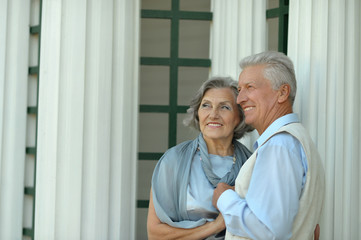 Elderly couple outdoor