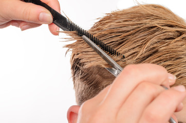 Friseuer, Haare schneiden