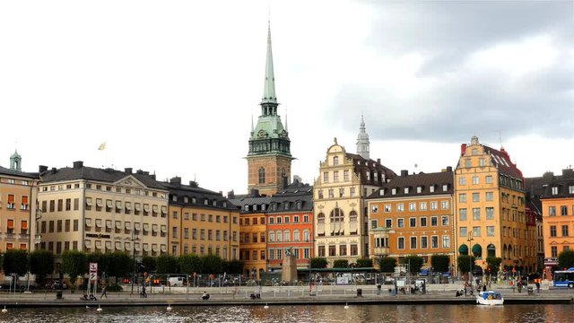 Scenic Downtown Stockholm - Daytime