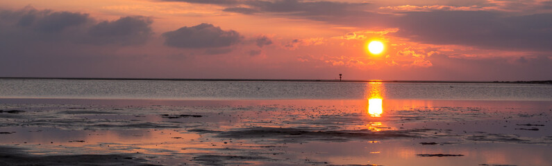 Fototapeta premium Nordsee Panorama Watt