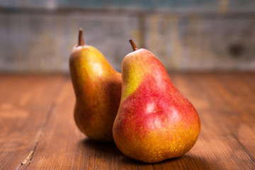 two delicious pears