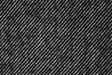 the texture of black cloth with diagonal white stripes