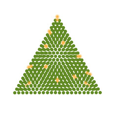 moderner Christbaum für Weihnachten