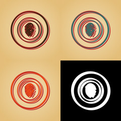 ikona w stylu retro © vempireart