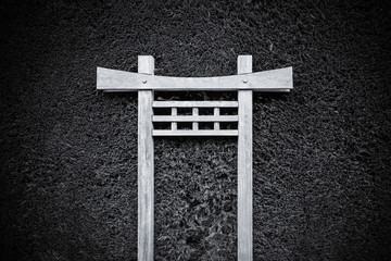 Japanese Torii on Hedge