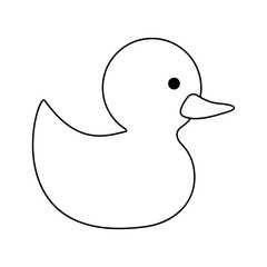 toy duck icon image vector illustration design 