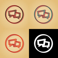 ikona w stylu retro © vempireart