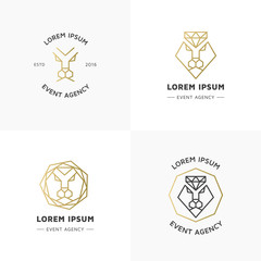 Lion diamond emblems.
