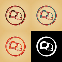 ikona w stylu retro © vempireart