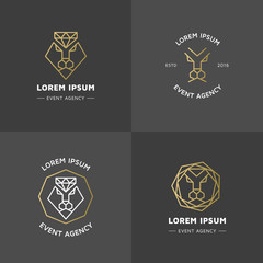 Lion diamond emblems.