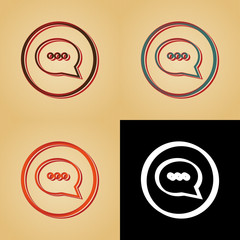 ikona w stylu retro © vempireart