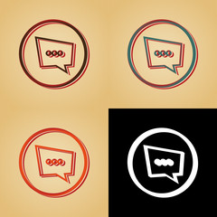 ikona w stylu retro © vempireart