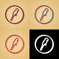 ikona w stylu retro © vempireart