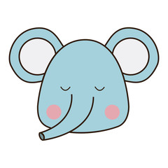 elephant cute animal icon image vector illustration design 