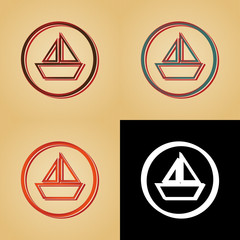 ikona w stylu retro © vempireart