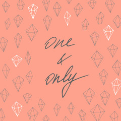 Valentine minimalist card.