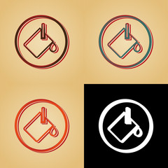 ikona w stylu retro © vempireart