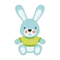 bunny toy icon image vector illustration design 