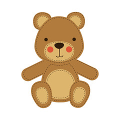 teddy bear icon image vector illustration design 