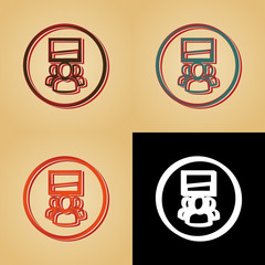 ikona w stylu retro © vempireart