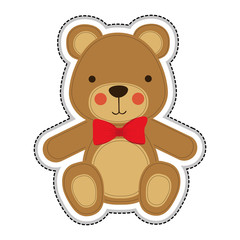 teddy bear icon image vector illustration design 