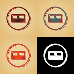 ikona w stylu retro © vempireart