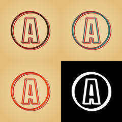 ikona w stylu retro © vempireart