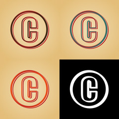 ikona w stylu retro © vempireart