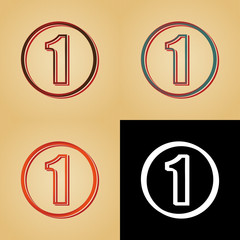 ikona w stylu retro © vempireart